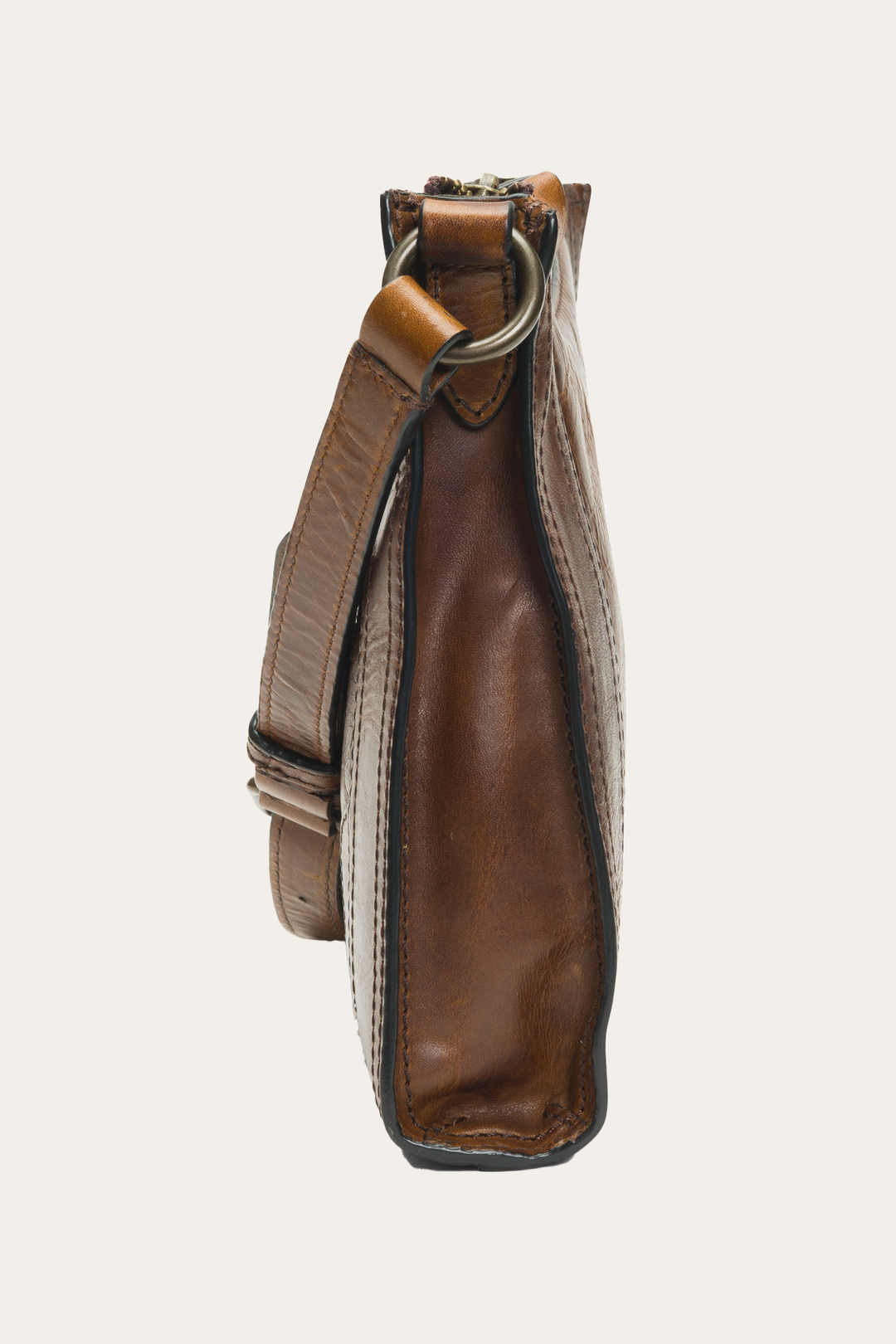 Melissa Zip Crossbody in Dark Brown Frye Outlet