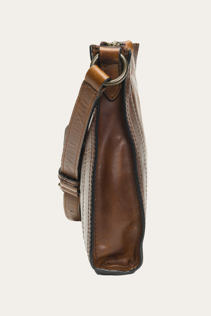 Melissa Zip Crossbody in Dark Brown Frye Outlet