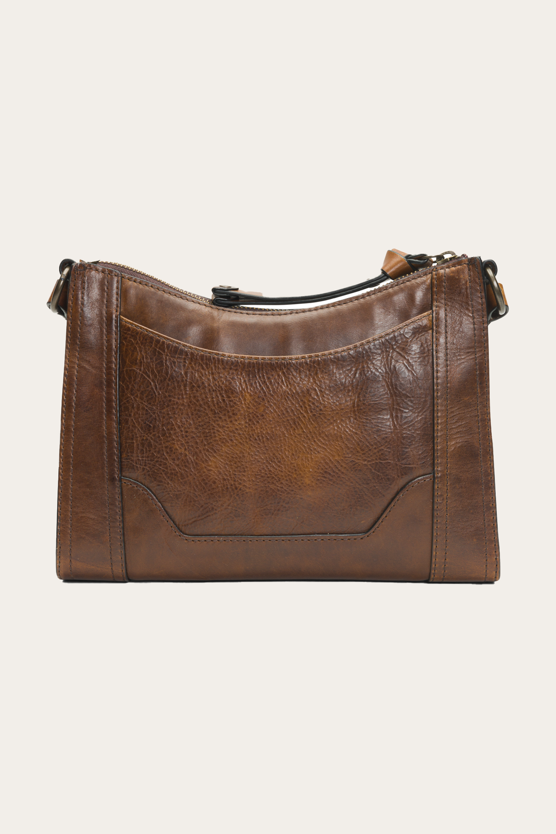 Melissa Zip Crossbody in Dark Brown Frye Outlet