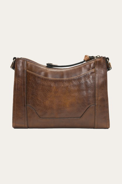 Melissa Zip Crossbody in Dark Brown Frye Outlet