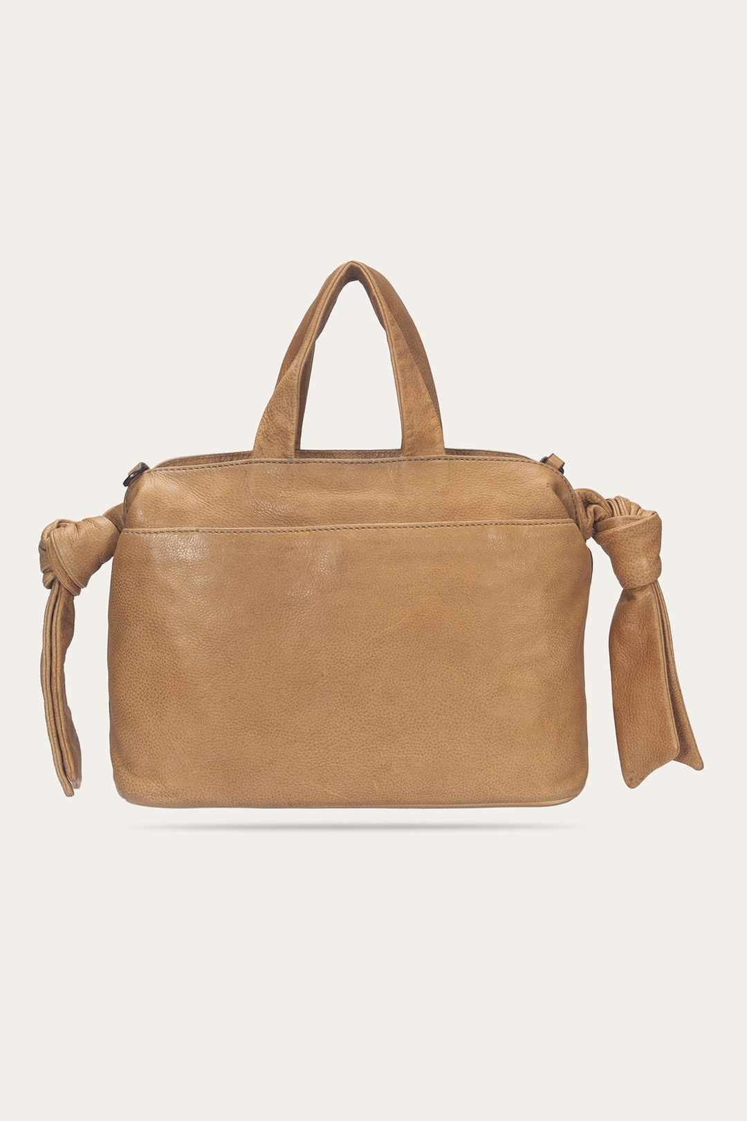 Beige Nora Knotted Satchel Frye