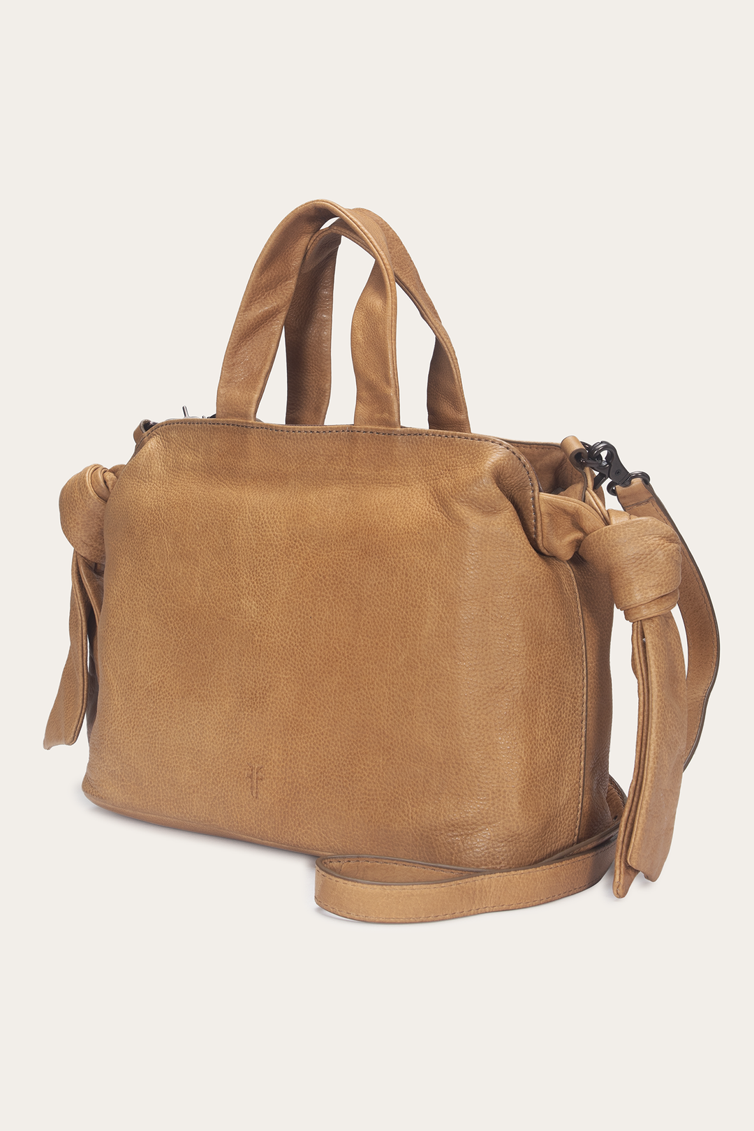 Beige Nora Knotted Satchel Frye