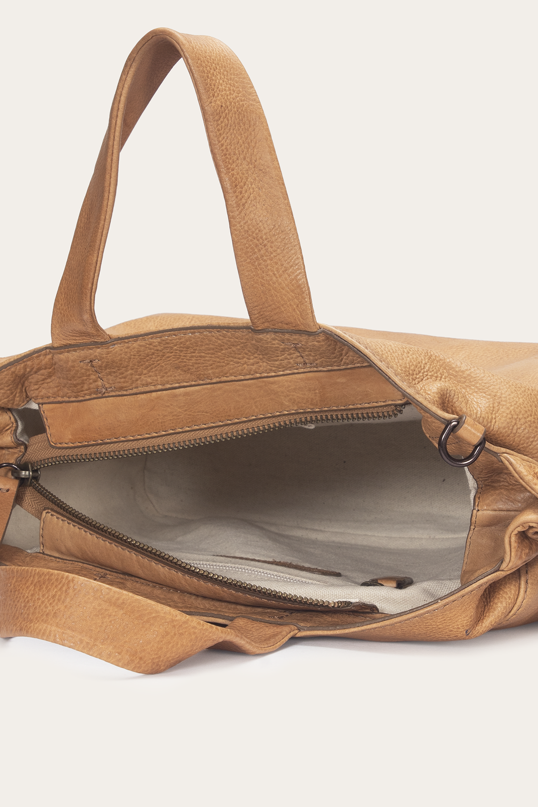 Beige Nora Knotted Satchel Frye