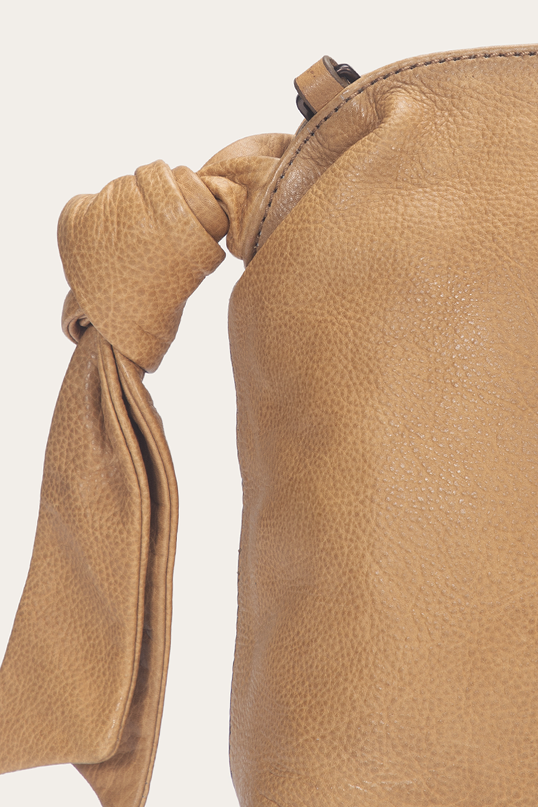 Beige Nora Knotted Satchel Frye