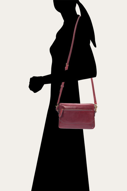 Berry Lacquer Melissa Crossbody Wristlet Frye Outlet