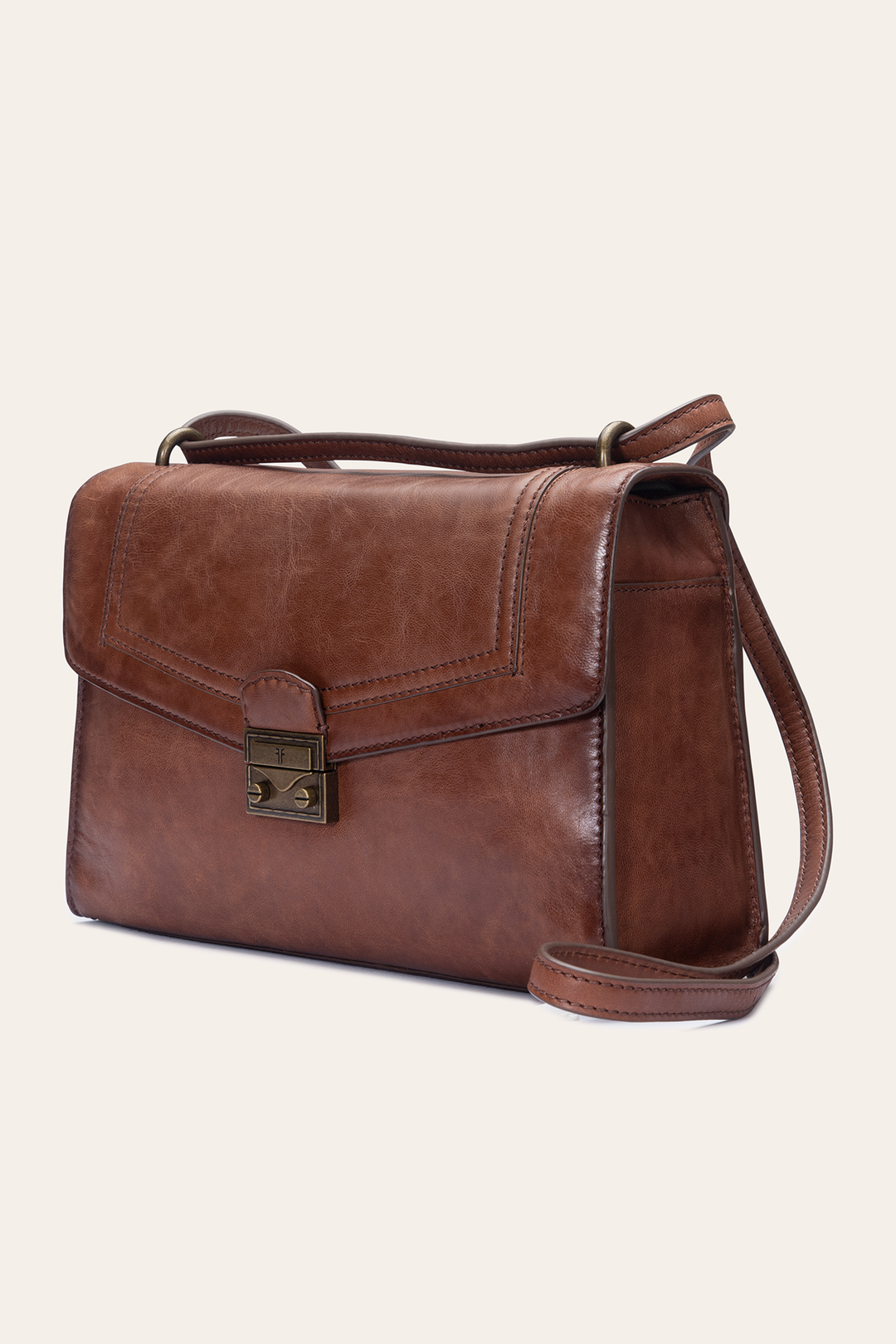 Alex Cognac Flap Shoulder Frye