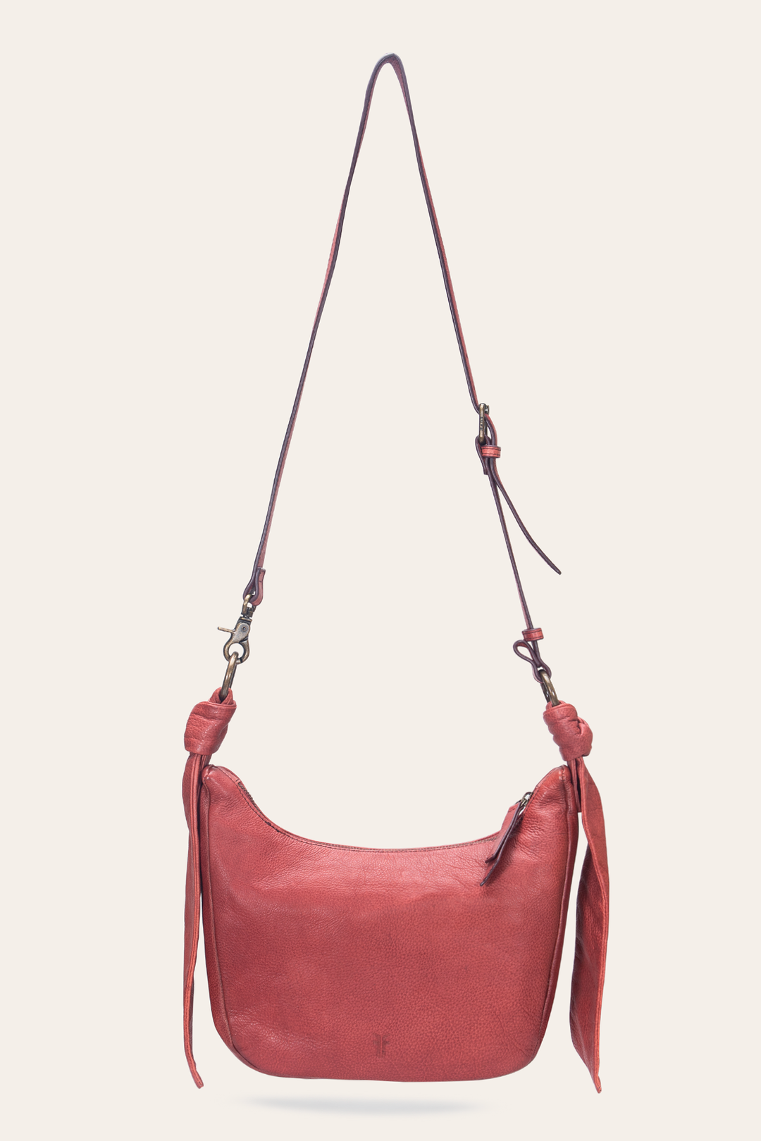 Nora Knotted Crossbody in Burgundy Frye us