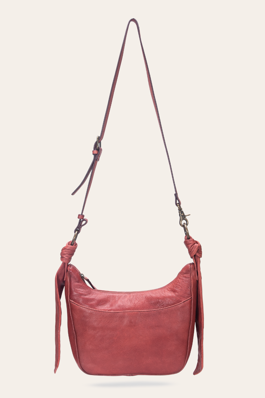 Nora Knotted Crossbody in Burgundy Frye us