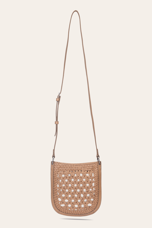Women's Ella Mini Crossbody Bag in Beige Frye us