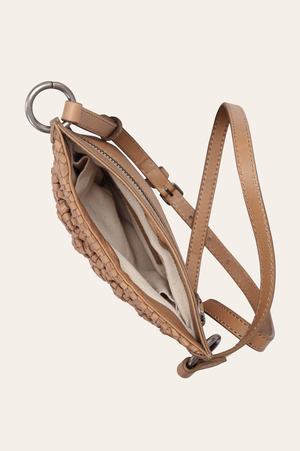 Women's Ella Mini Crossbody Bag in Beige Frye us