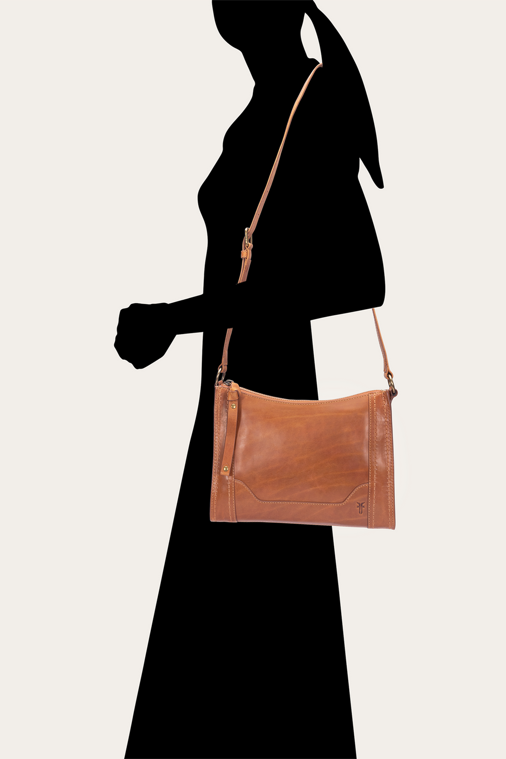 Melissa Zip Crossbody in Burnt Terracotta Frye USA