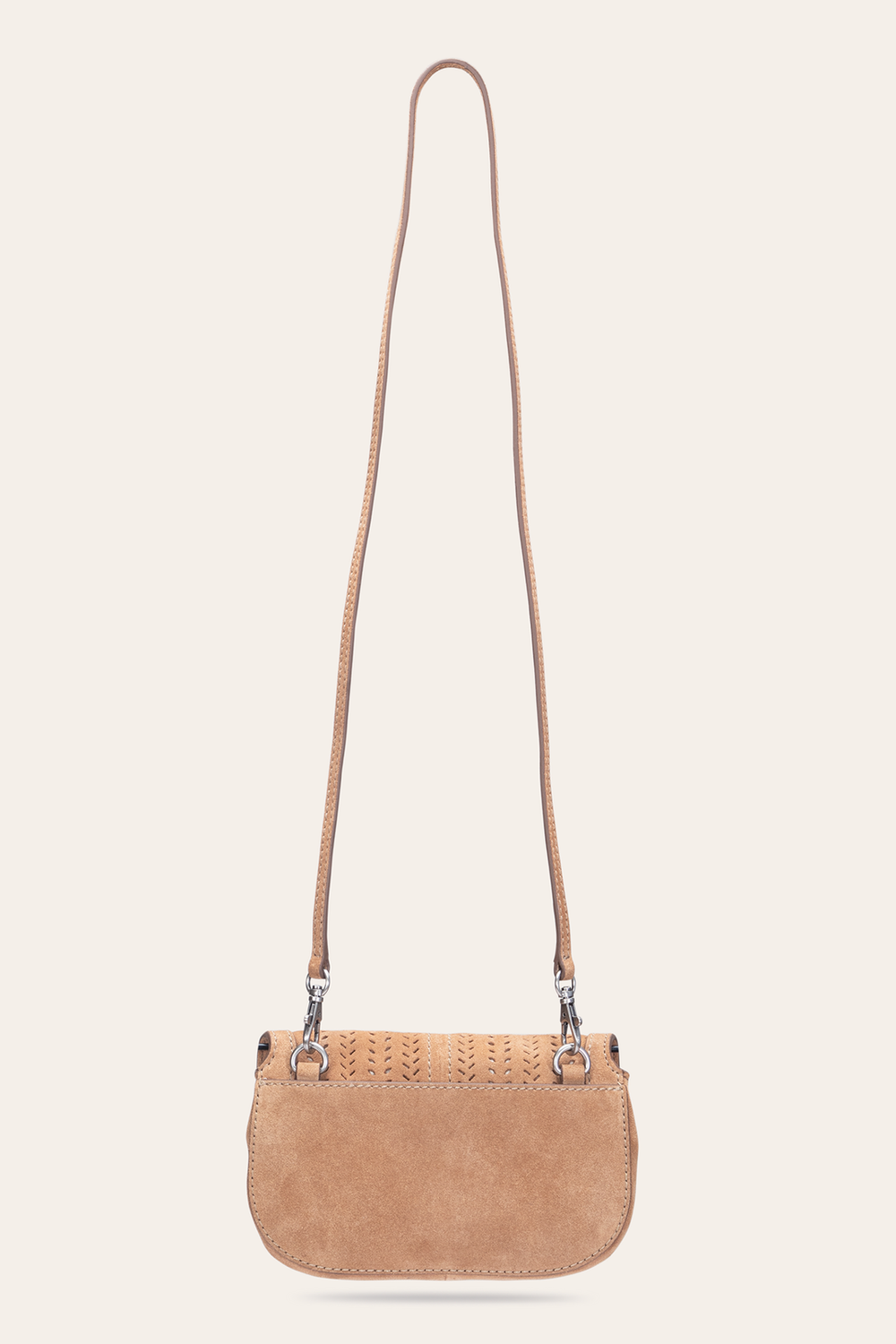 Stella Suede Wallet Crossbody in Beige Frye Near me