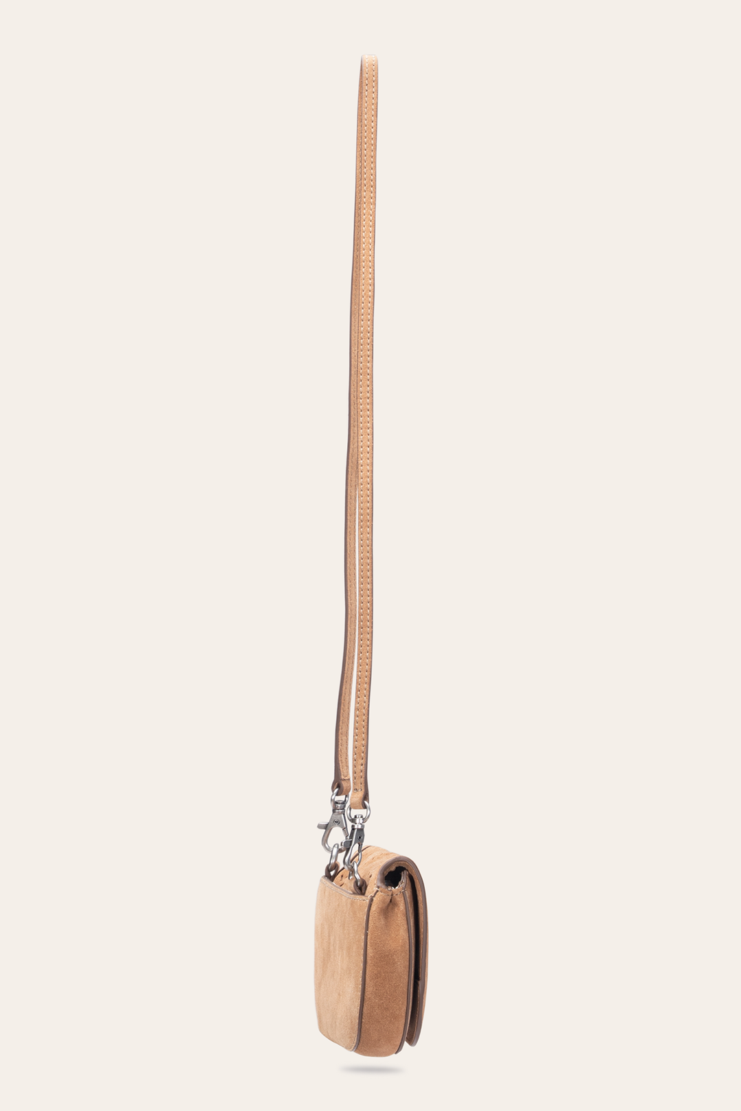 Stella Suede Wallet Crossbody in Beige Frye Near me