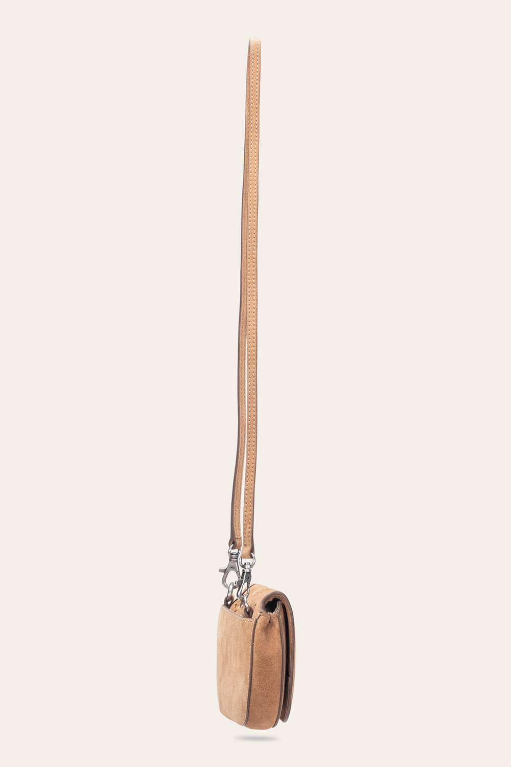 Stella Suede Wallet Crossbody in Beige Frye Near me