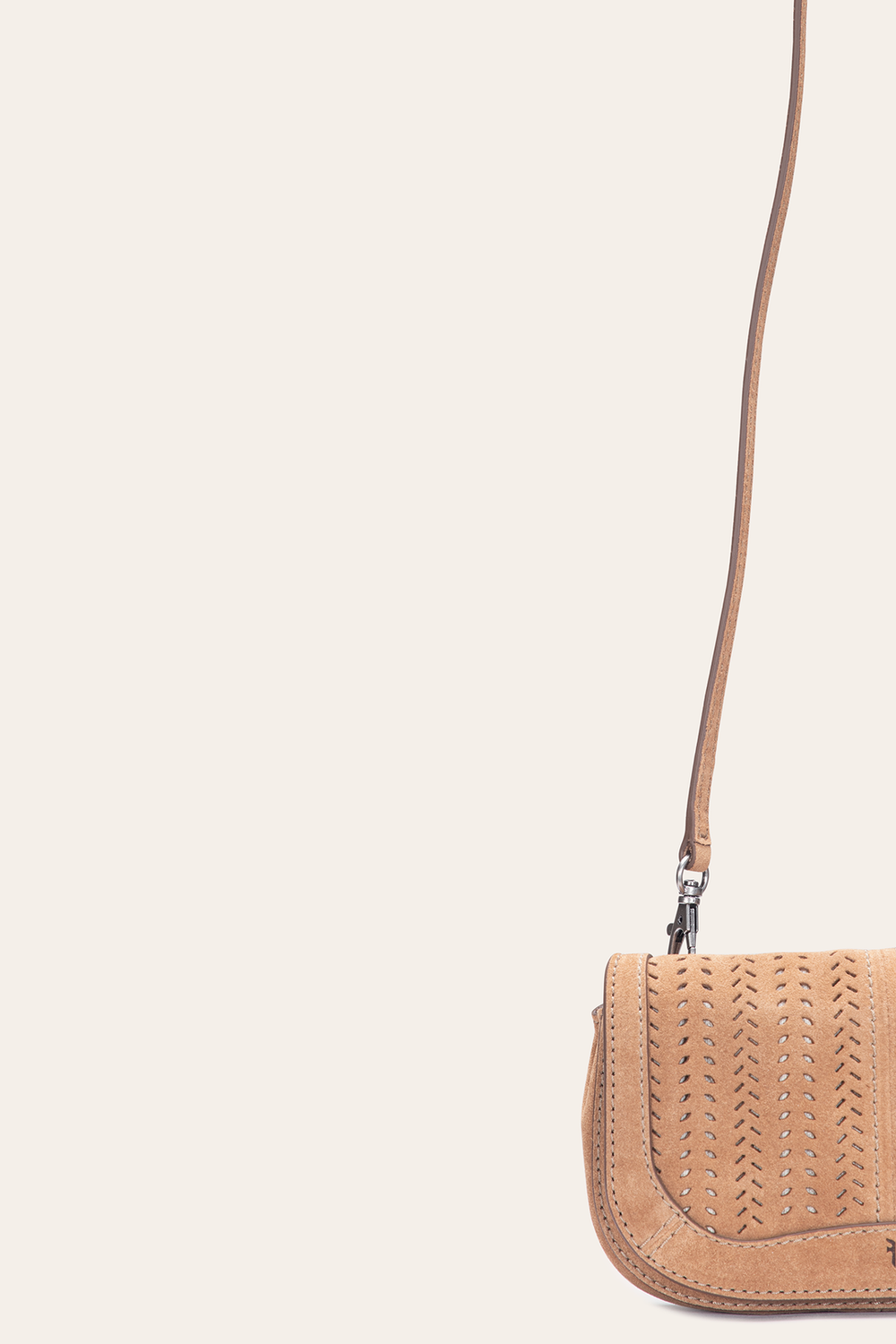 Stella Suede Wallet Crossbody in Beige Frye Near me
