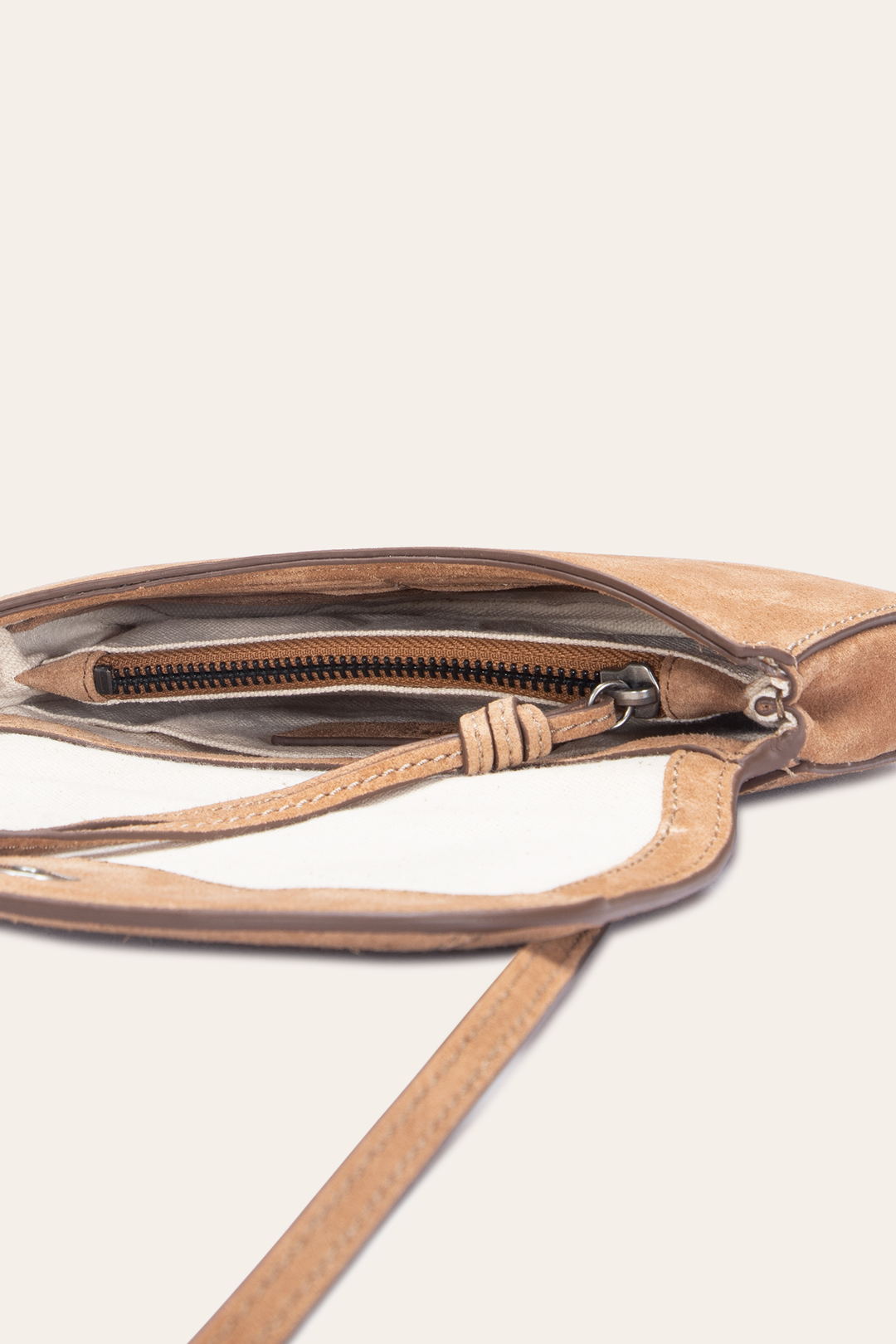 Stella Suede Wallet Crossbody in Beige Frye Near me