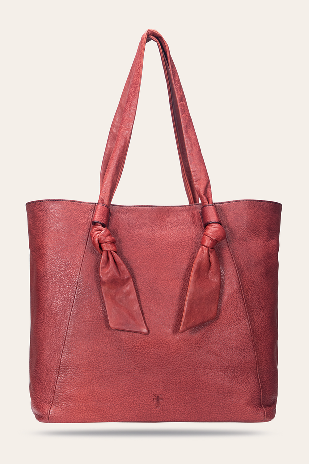 Nora Knotted Tote in Burgundy Frye Discount