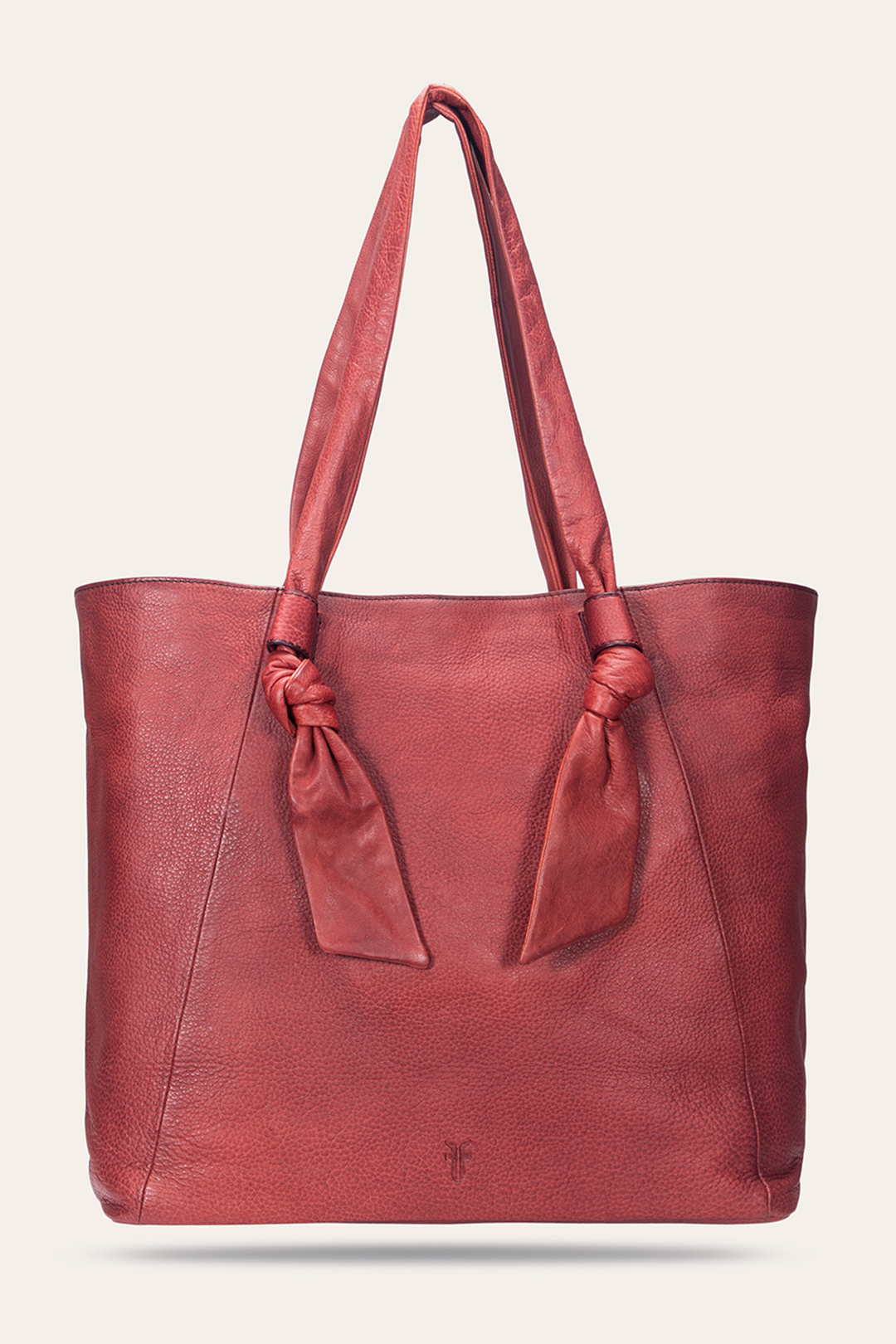 Nora Knotted Tote in Burgundy Frye Discount