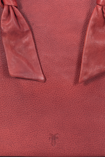 Nora Knotted Tote in Burgundy Frye Discount