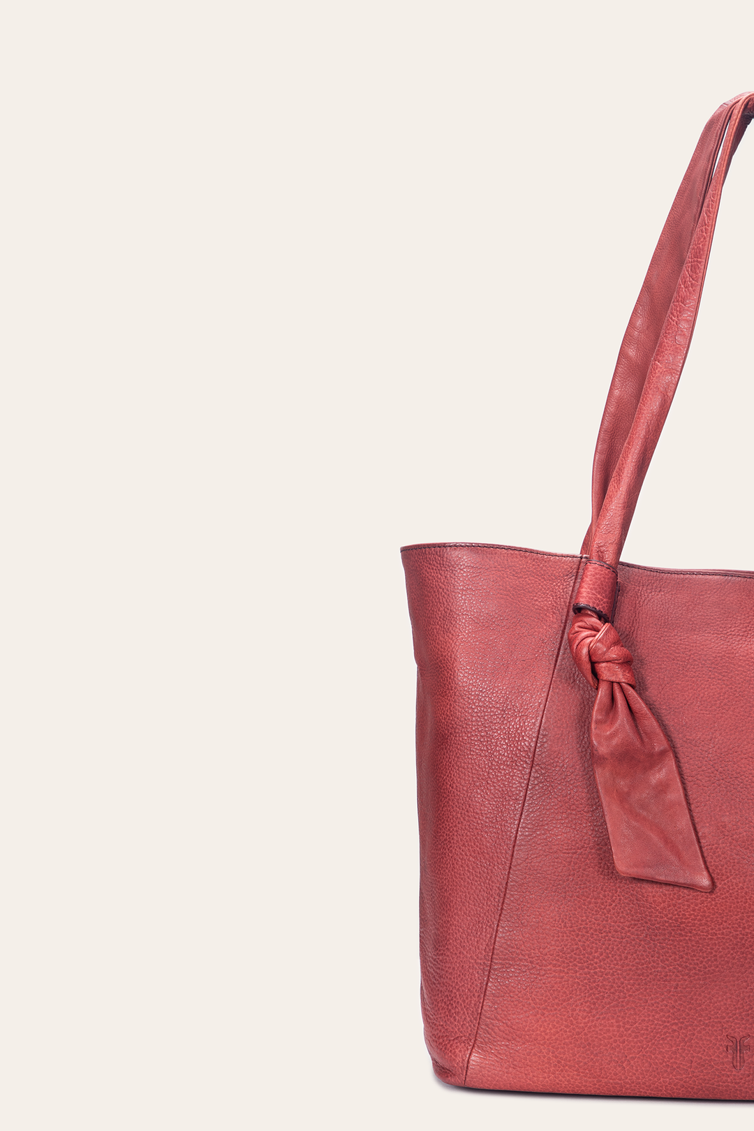 Nora Knotted Tote in Burgundy Frye Discount