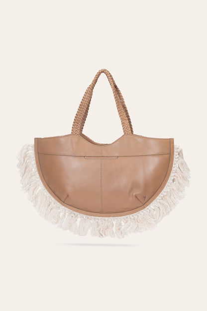 Women's Ella Tassel Tote Bag in Beige Frye Sale