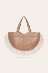 Women's Ella Tassel Tote Bag in Beige Frye Sale