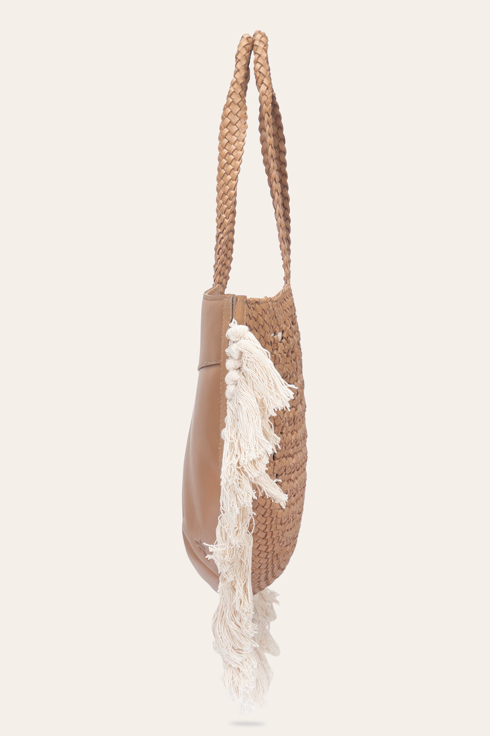 Women's Ella Tassel Tote Bag in Beige Frye Sale