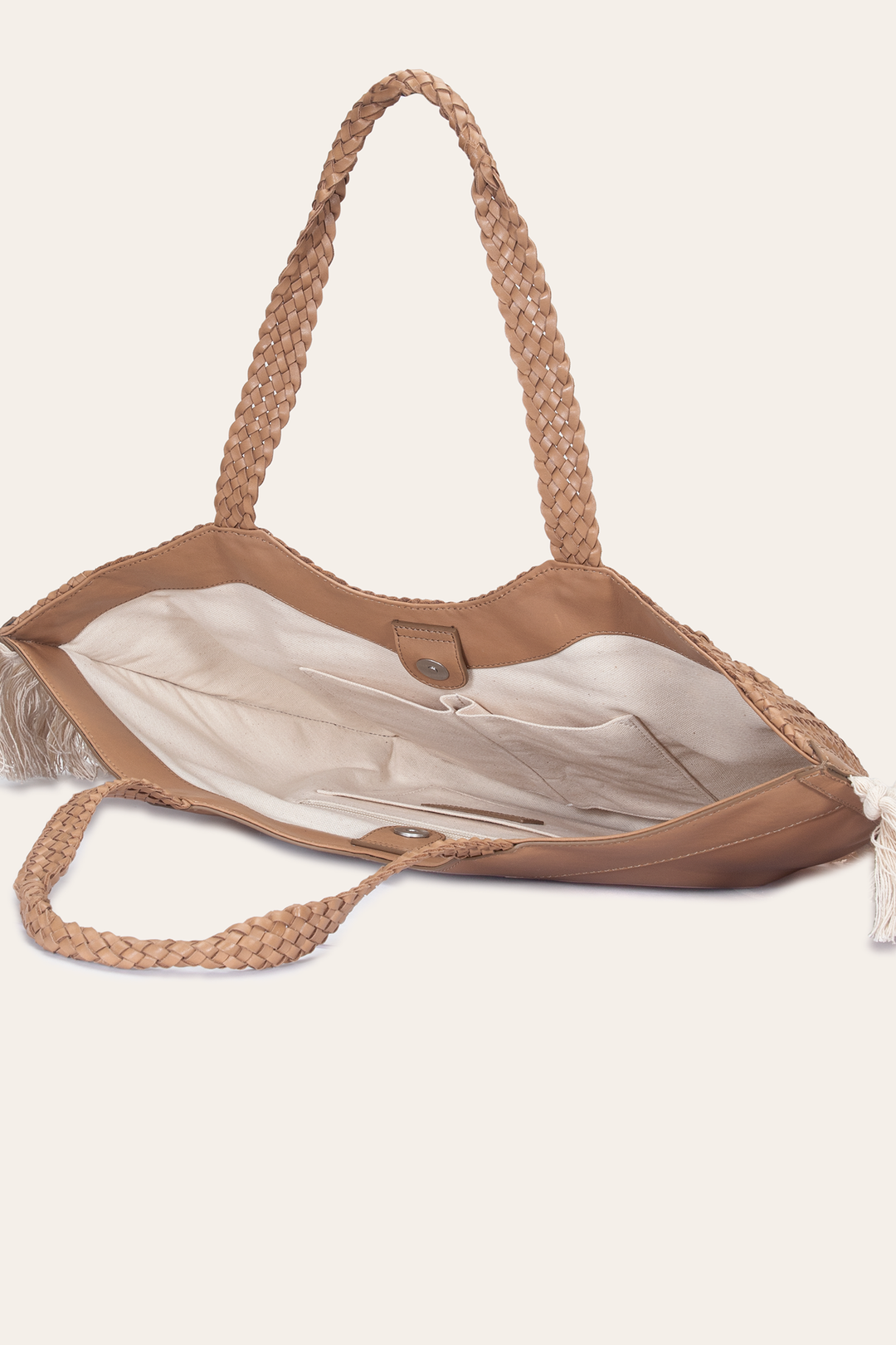 Women's Ella Tassel Tote Bag in Beige Frye Sale