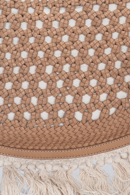 Women's Ella Tassel Tote Bag in Beige Frye Sale