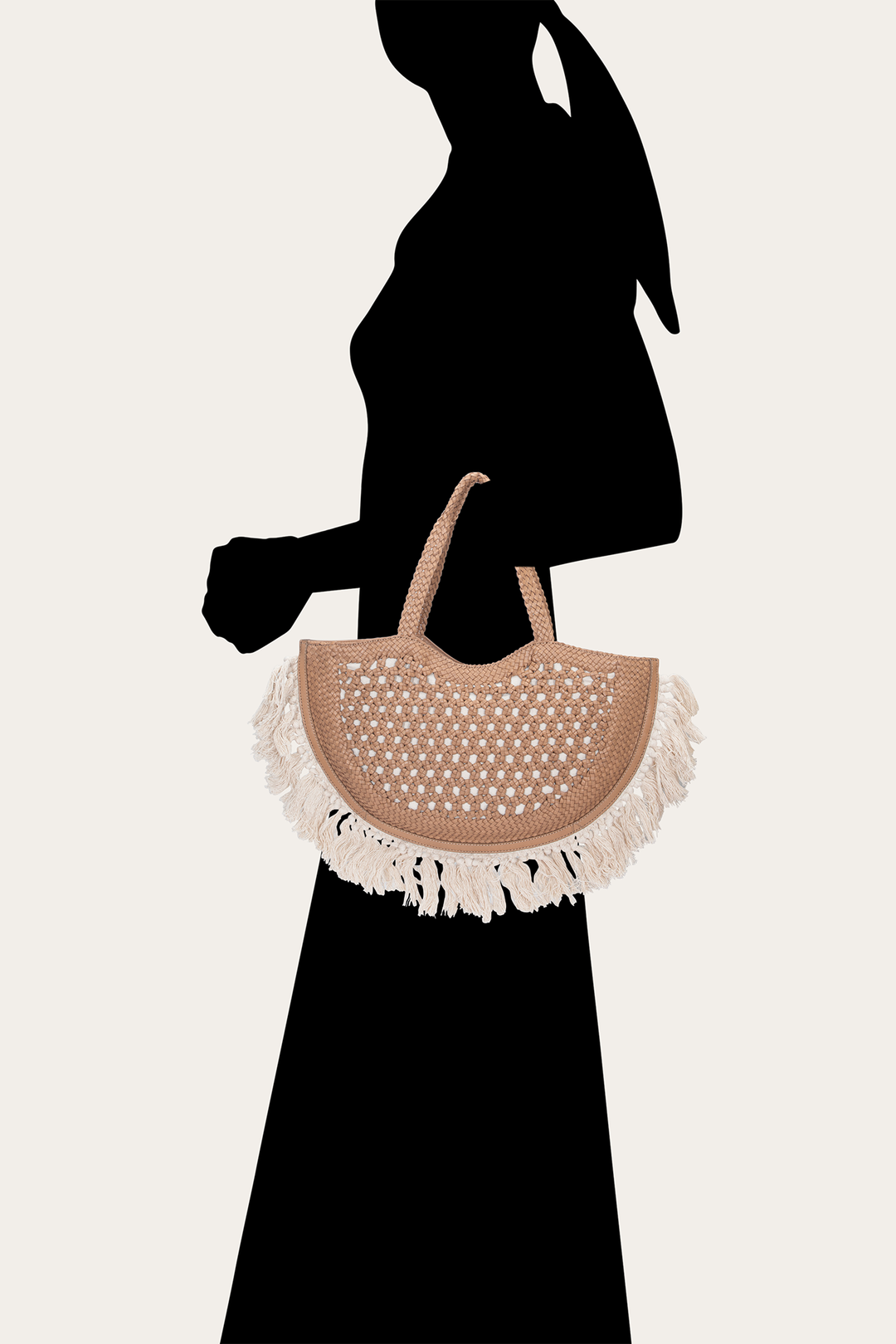 Women's Ella Tassel Tote Bag in Beige Frye Sale