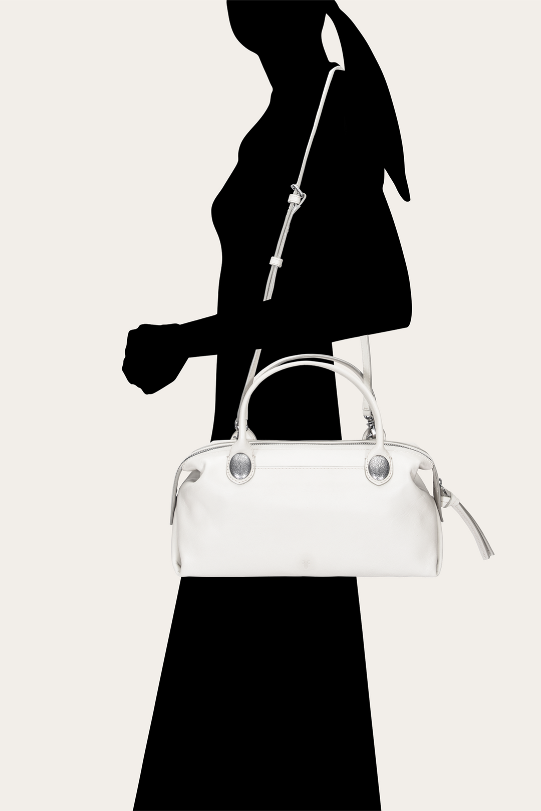 Women's Cheyenne Small Satchel Bag (Oat) Frye