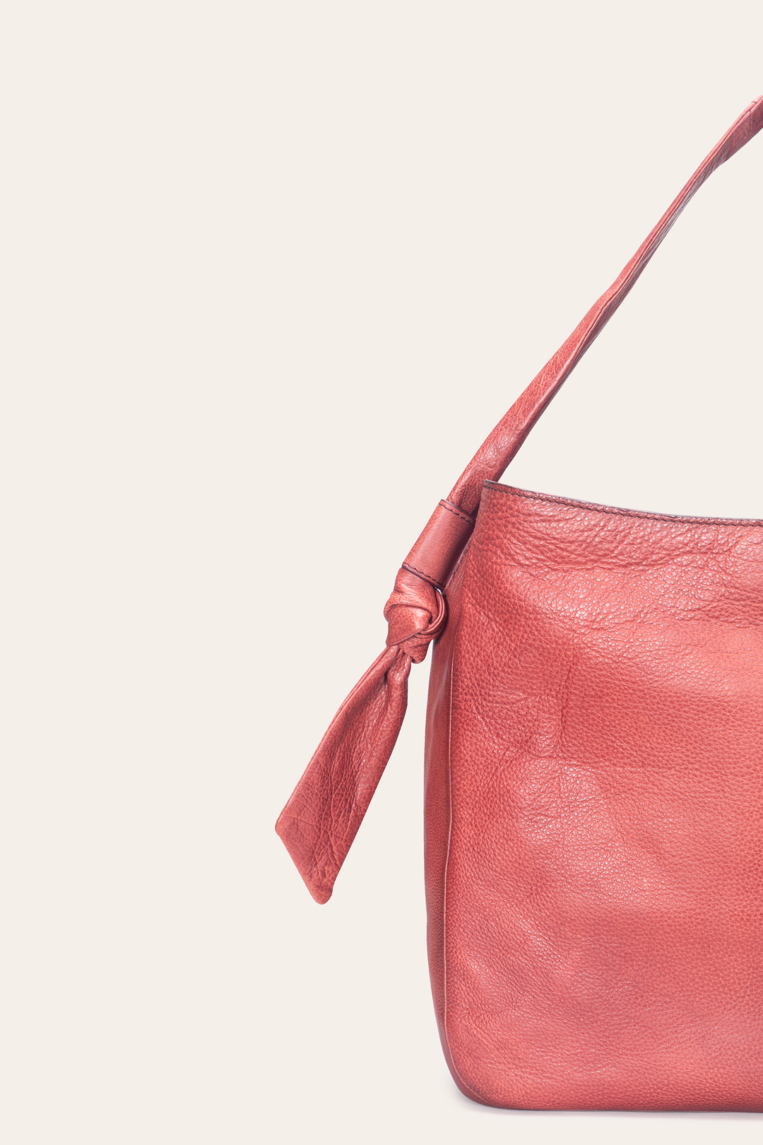 Nora Knotted Hobo in Burgundy Frye