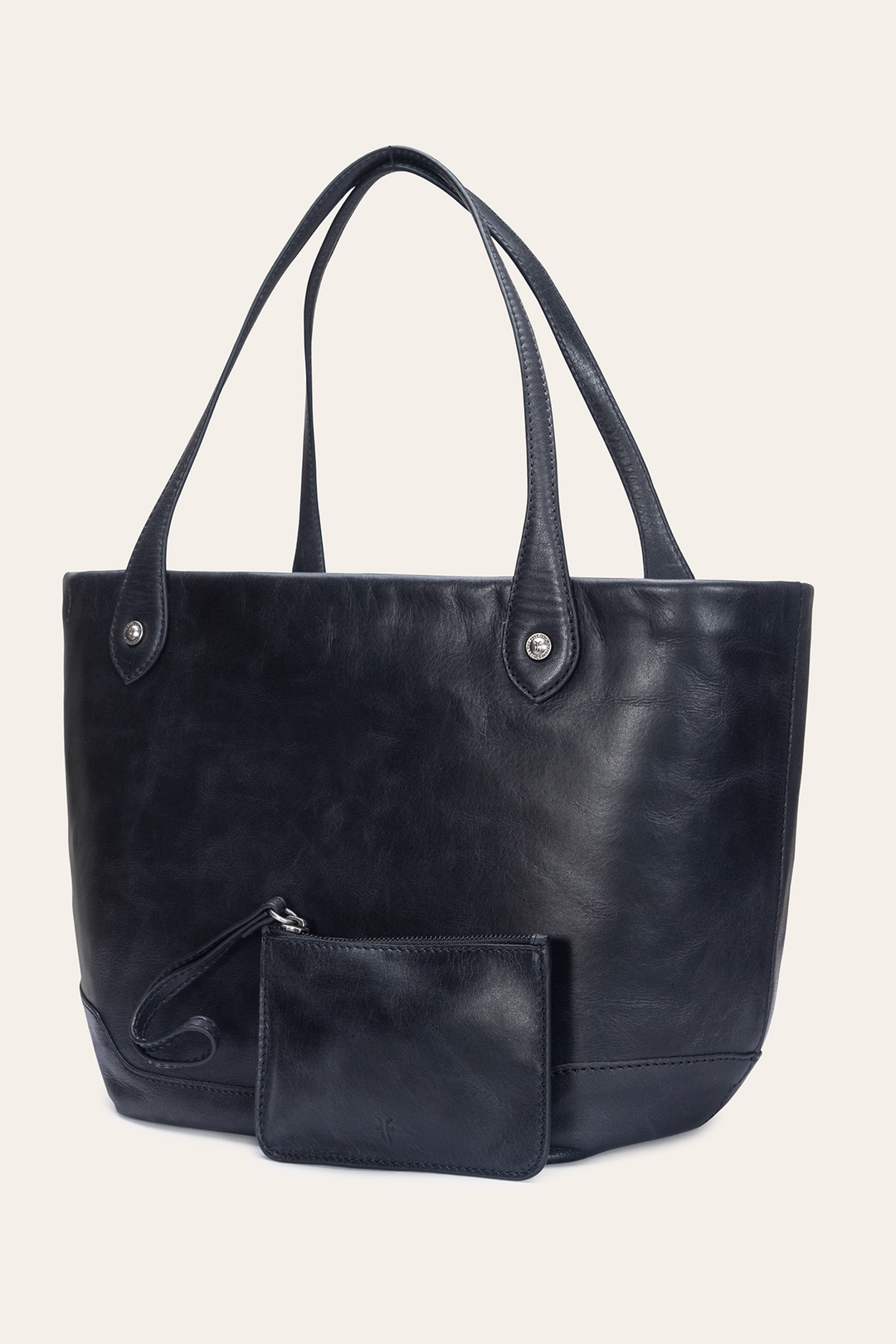 Kenzie Unlined Black Tote Frye USA