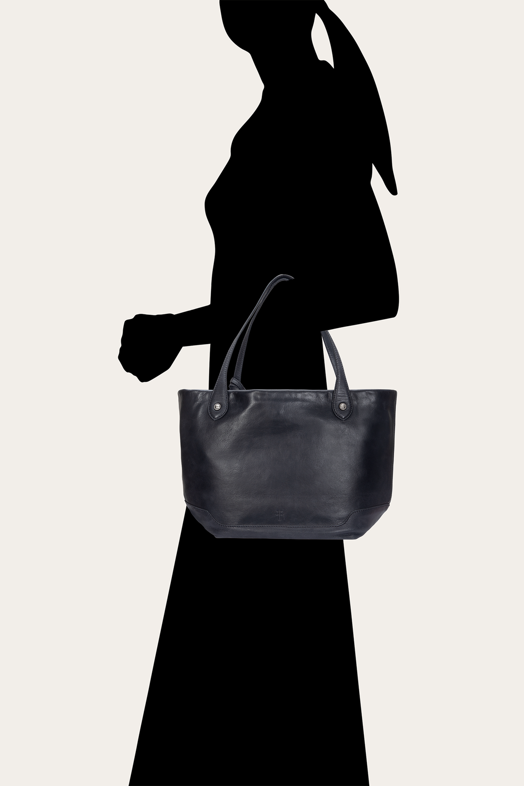 Kenzie Unlined Black Tote Frye USA