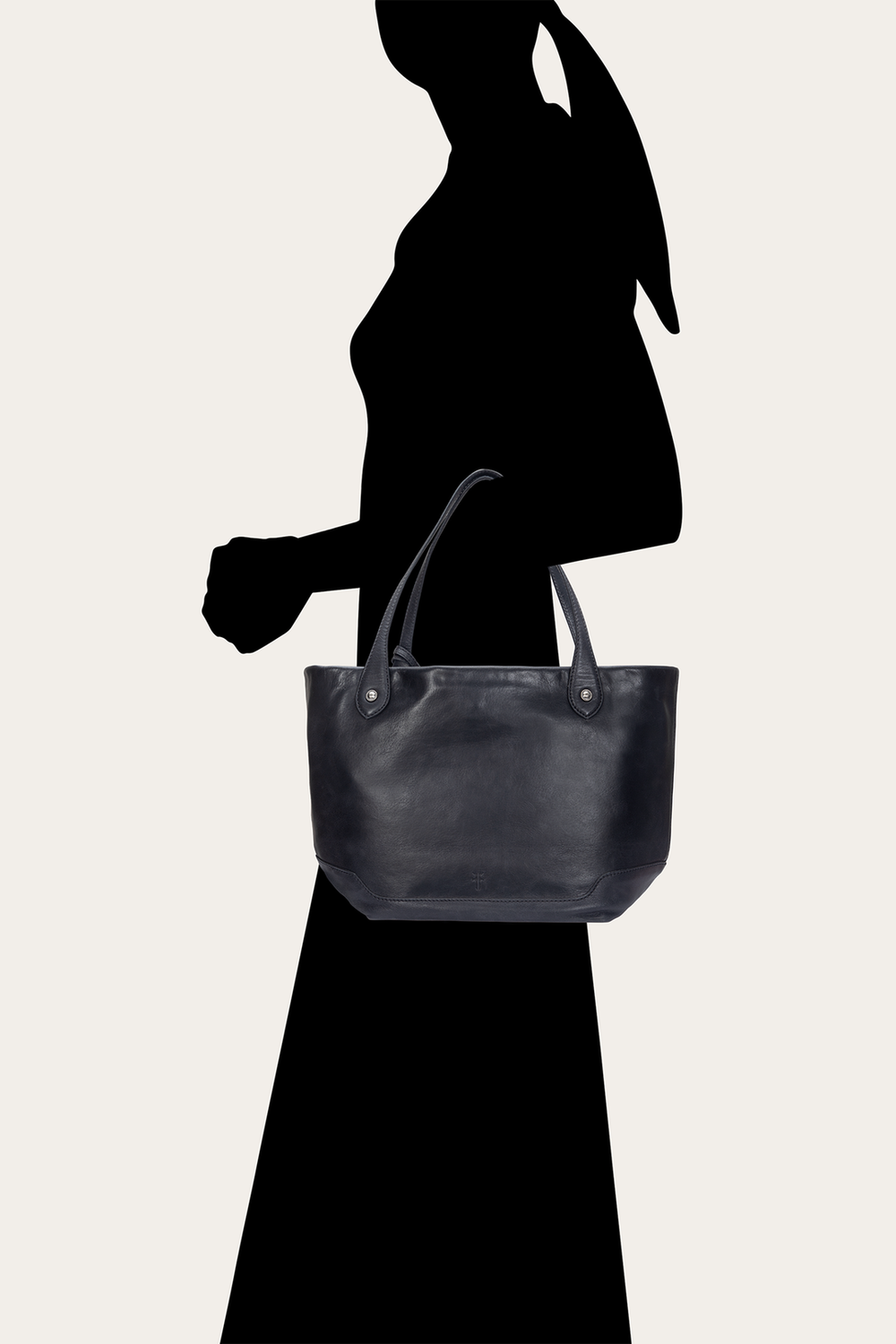 Kenzie Unlined Black Tote Frye USA