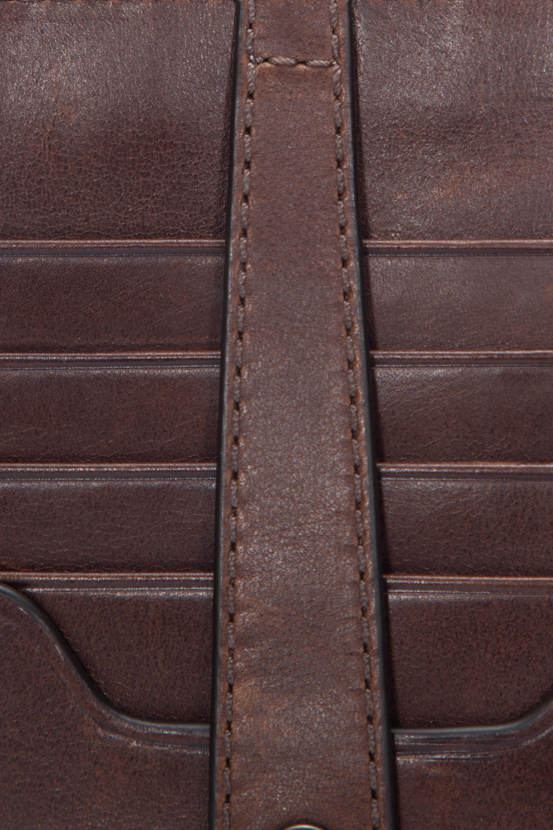 Melissa Dark Brown Snap Card Wallet Frye