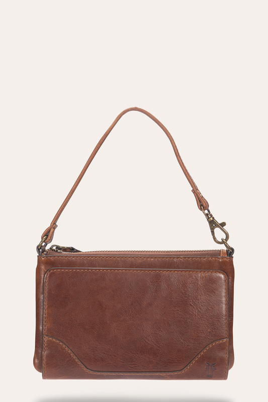 Melissa Convertible Wristlet Wallet in Cognac Frye USA