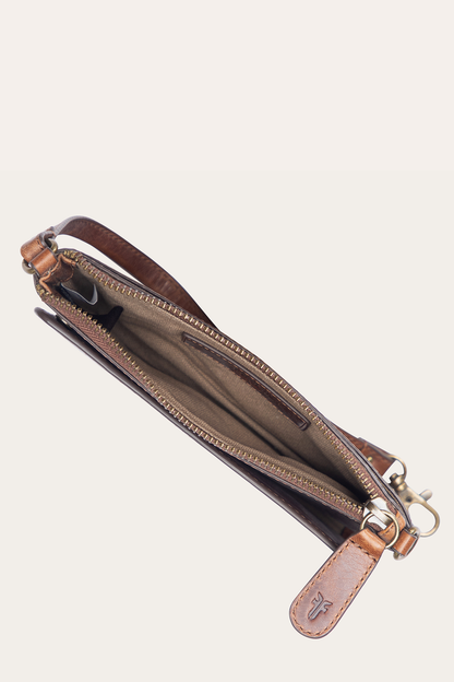 Melissa Convertible Wristlet Wallet in Cognac Frye USA