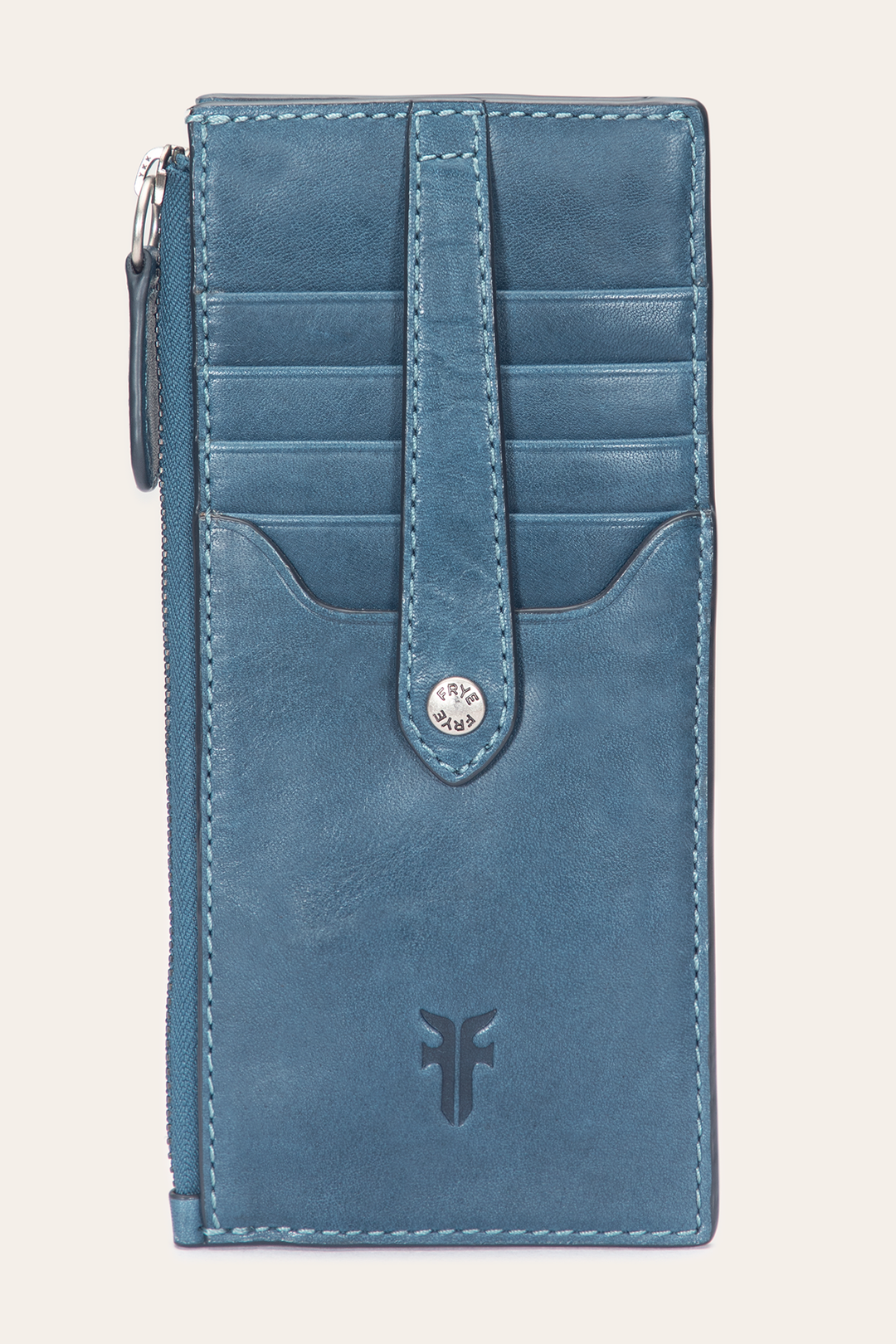 Melissa Steel Snap Card Wallet Frye Outlet