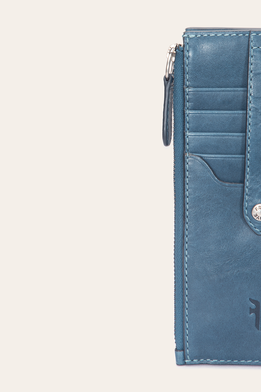 Melissa Steel Snap Card Wallet Frye Outlet