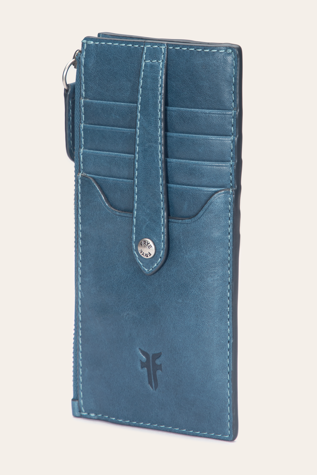 Melissa Steel Snap Card Wallet Frye Outlet