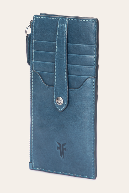 Melissa Steel Snap Card Wallet Frye Outlet