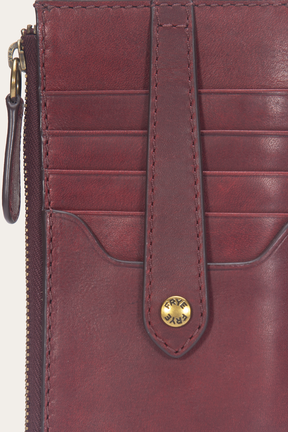 Berry Lacquer Melissa Snap Card Wallet Frye On sale