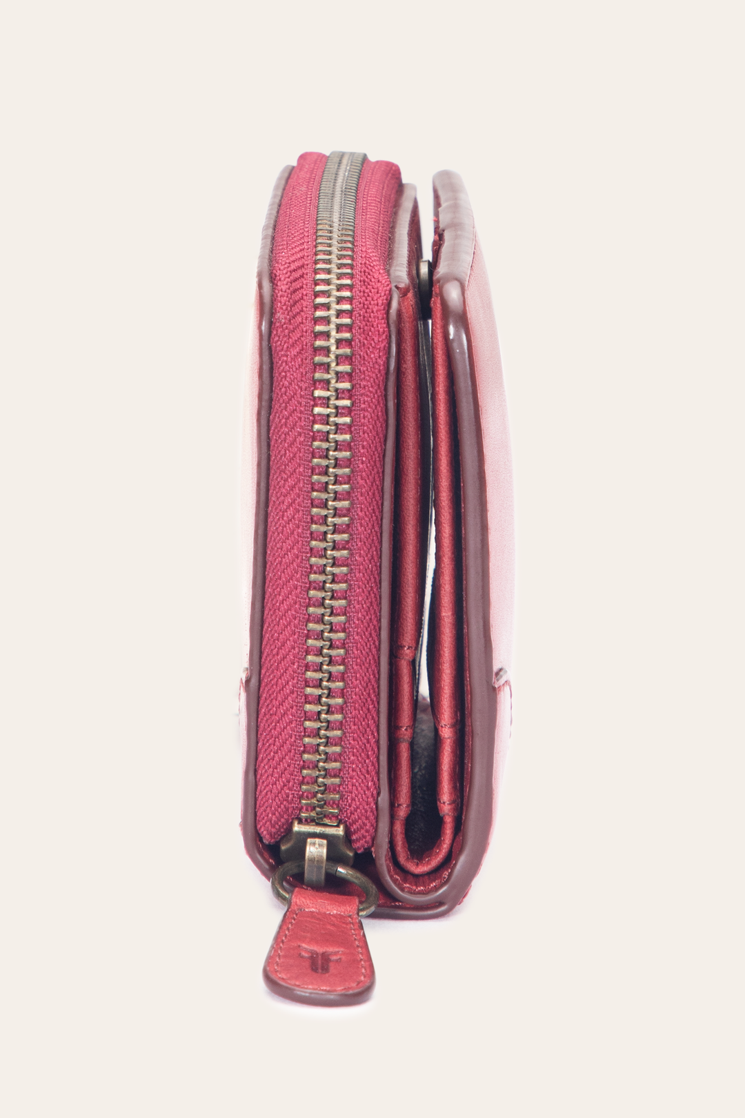 Melissa Burgundy Small Zip Around Frye For Sale