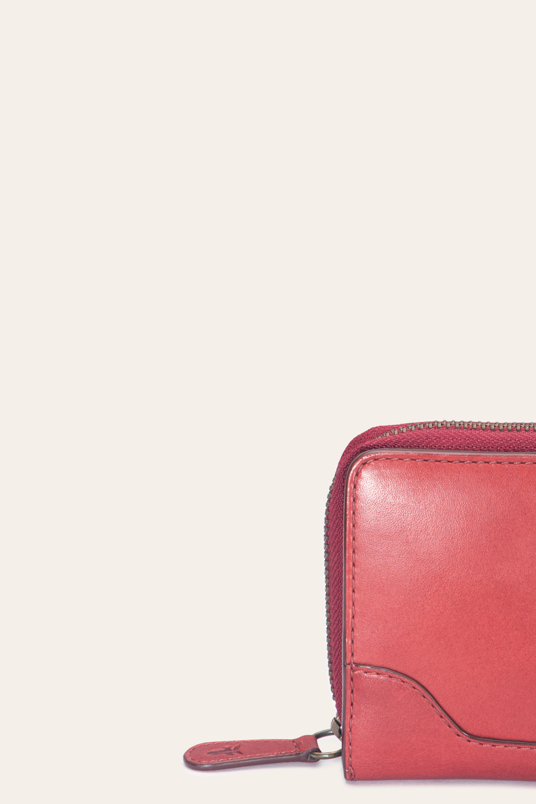 Melissa Burgundy Small Zip Around Frye For Sale