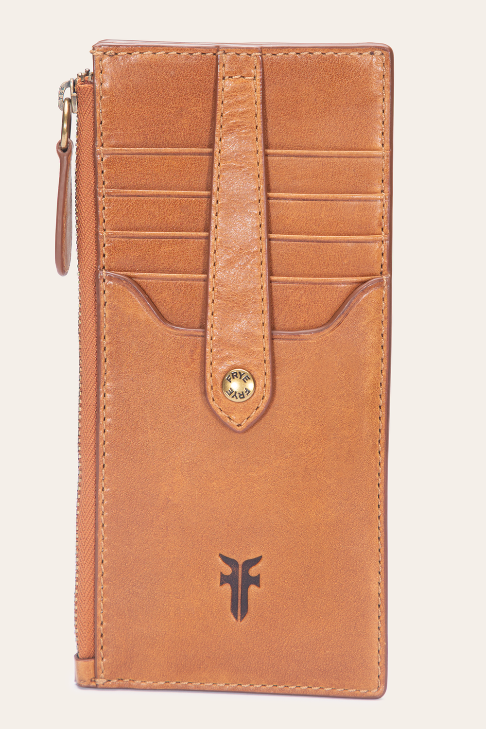 Melissa Burnt Terracotta Snap Card Wallet Frye