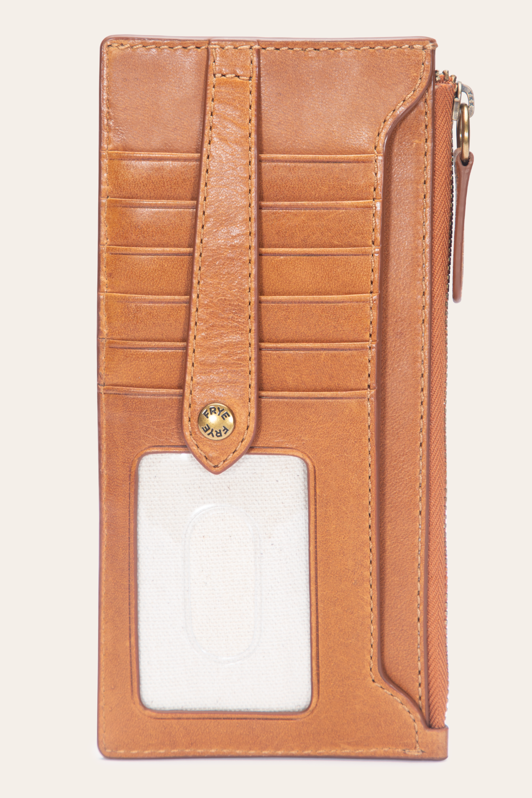 Melissa Burnt Terracotta Snap Card Wallet Frye