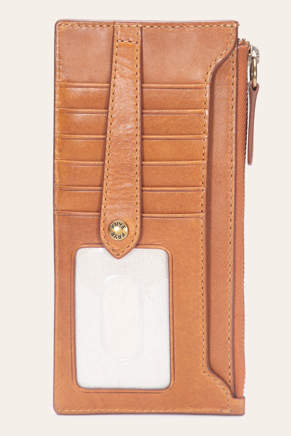 Melissa Burnt Terracotta Snap Card Wallet Frye