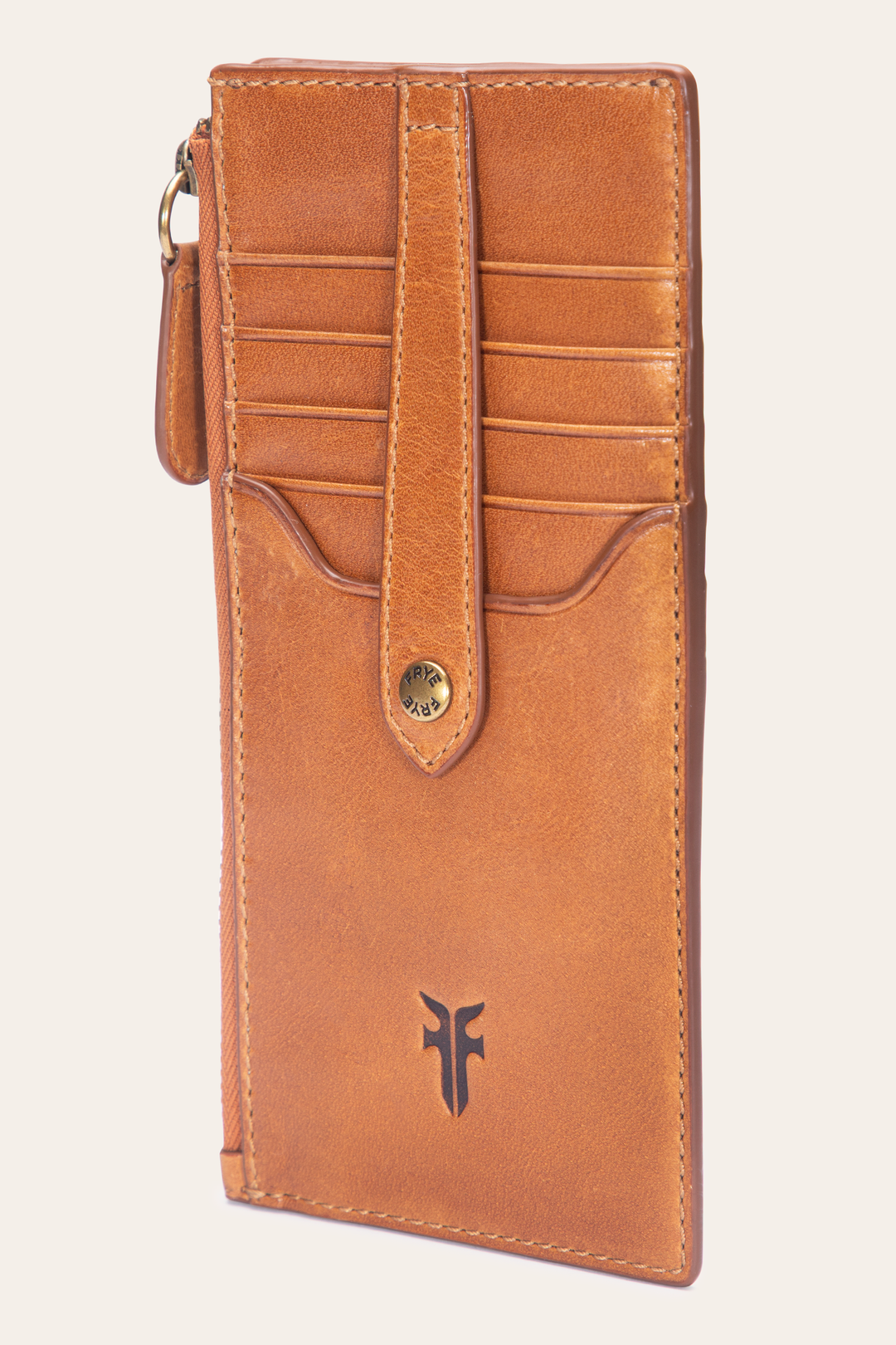 Melissa Burnt Terracotta Snap Card Wallet Frye