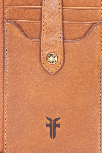 Melissa Burnt Terracotta Snap Card Wallet Frye
